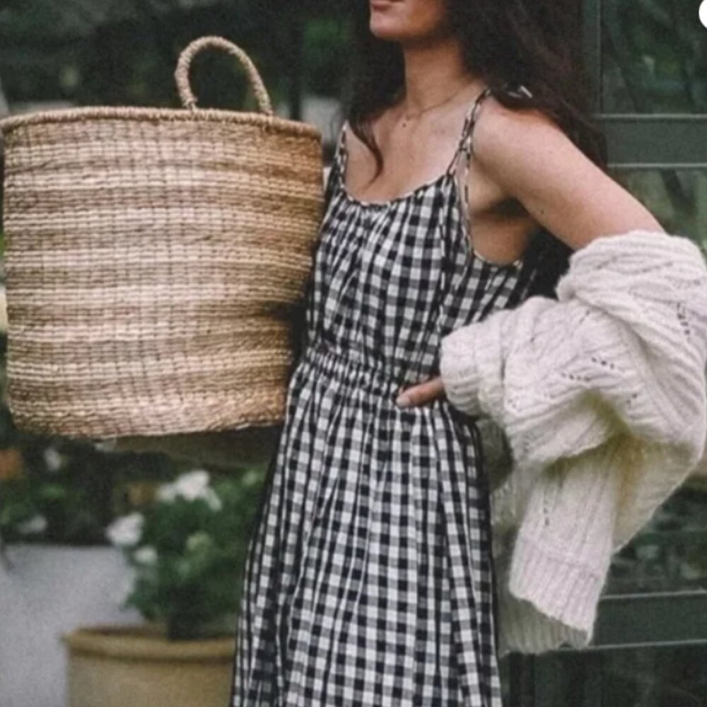 DÔEN Leslie Dress in Marilyn Gingham